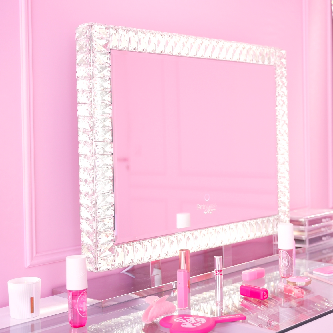 Miroir Stargirl - miroir LED à cadre en cristal