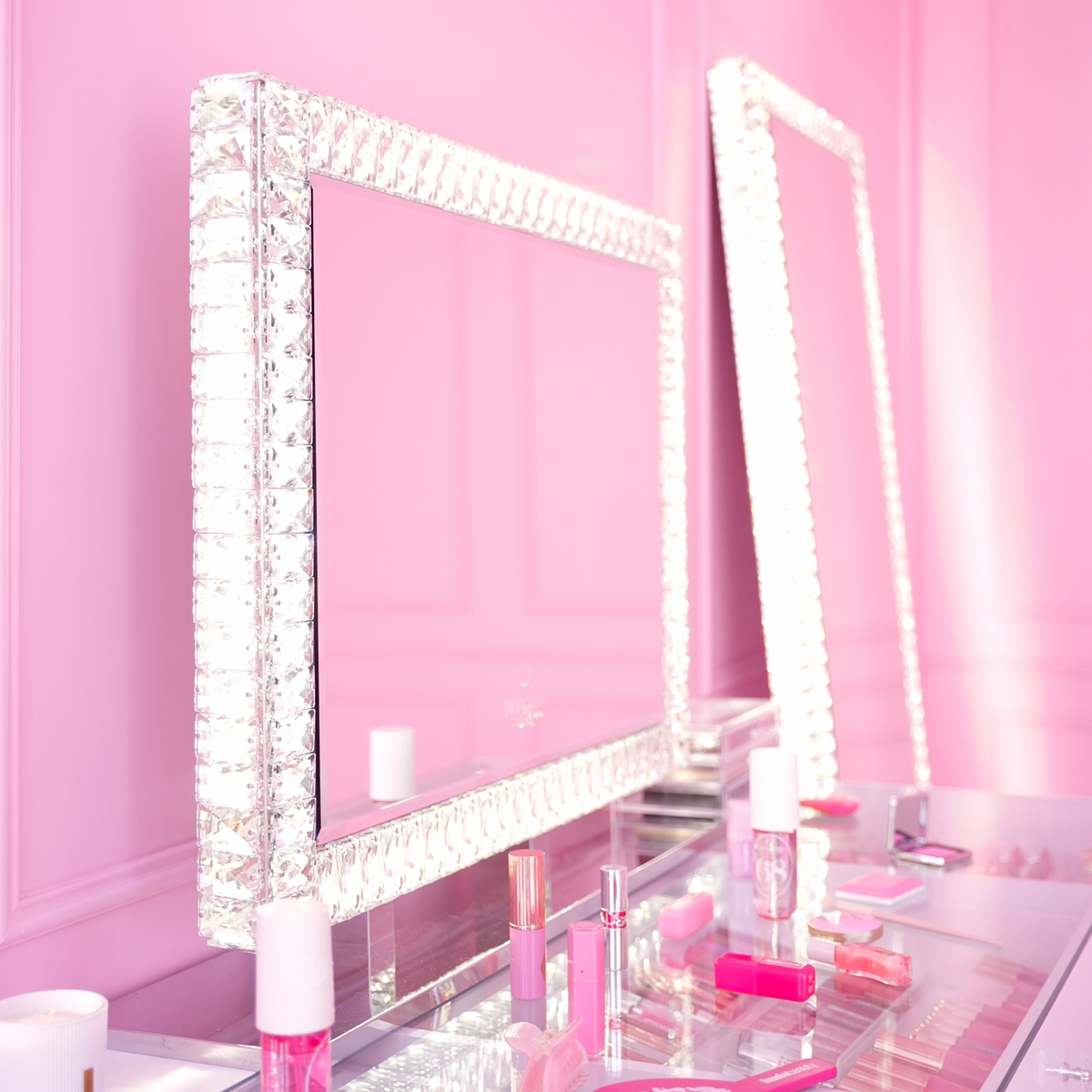 Miroir Stargirl - vue de côté du cadre en cristal