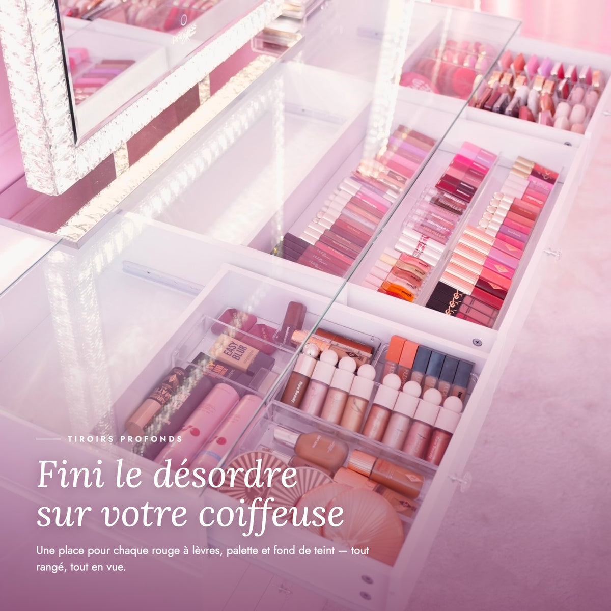 Coiffeuse Princess - fini le désordre sur votre coiffeuse