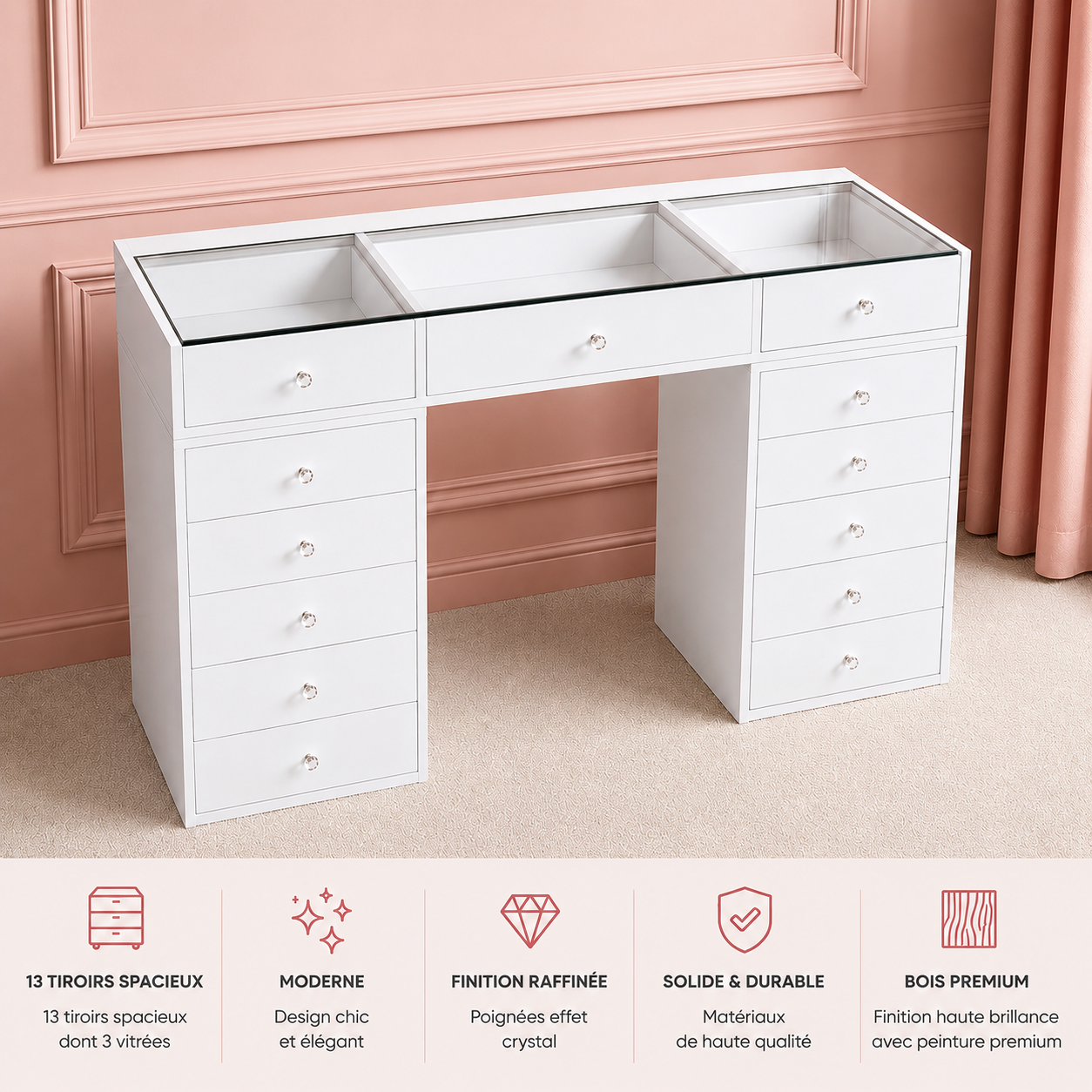 Coiffeuse Princess Vanity