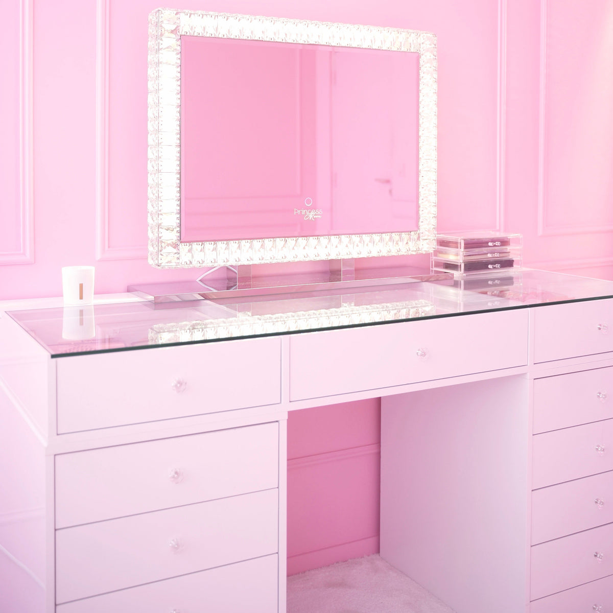 Le Duo Iconique - miroir Stargirl sur la coiffeuse Princess