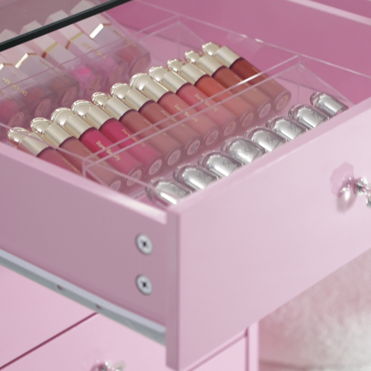 Pink vanity